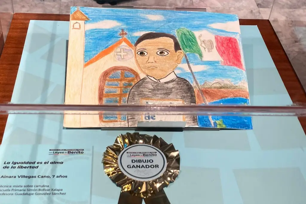 Imagen Premian a ganadores del concurso de dibujos Las leyes de Benito en Veracruz