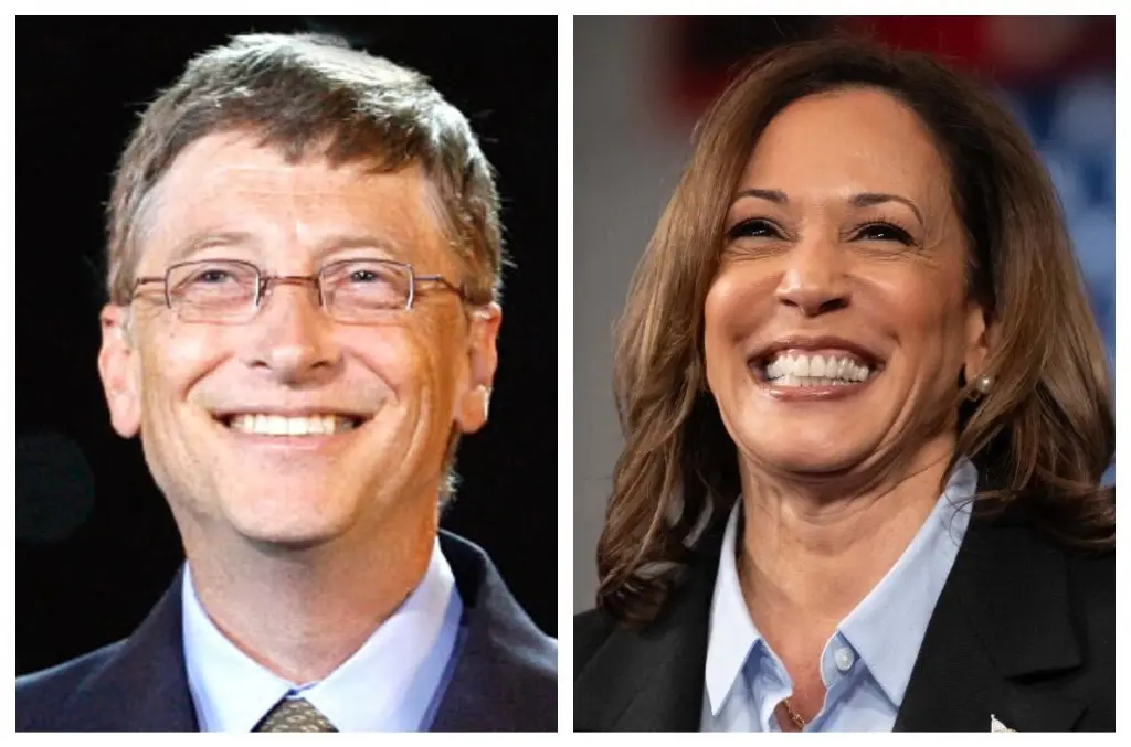 Imagen Bill Gates respalda a Kamala Harris con 50 millones de dólares, según The New York Times