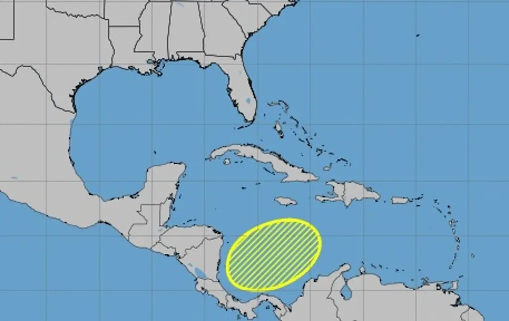 Imagen Prevén la formación de una zona de baja presión en el mar Caribe