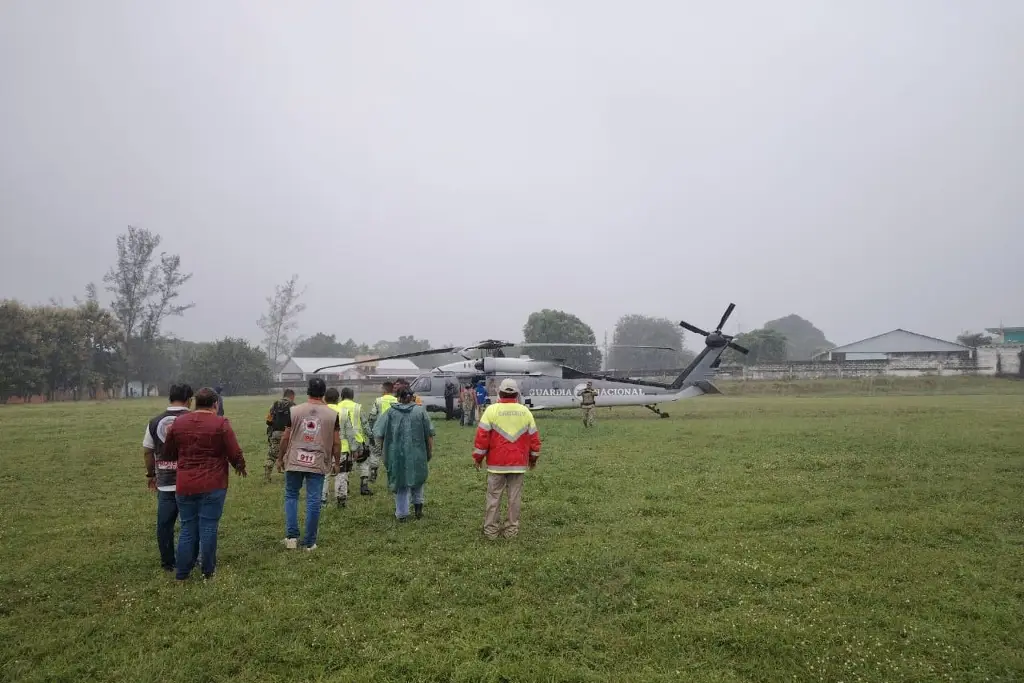 Imagen Establecen PC y Guardia Nacional puente aéreo de apoyo a Minatitlán