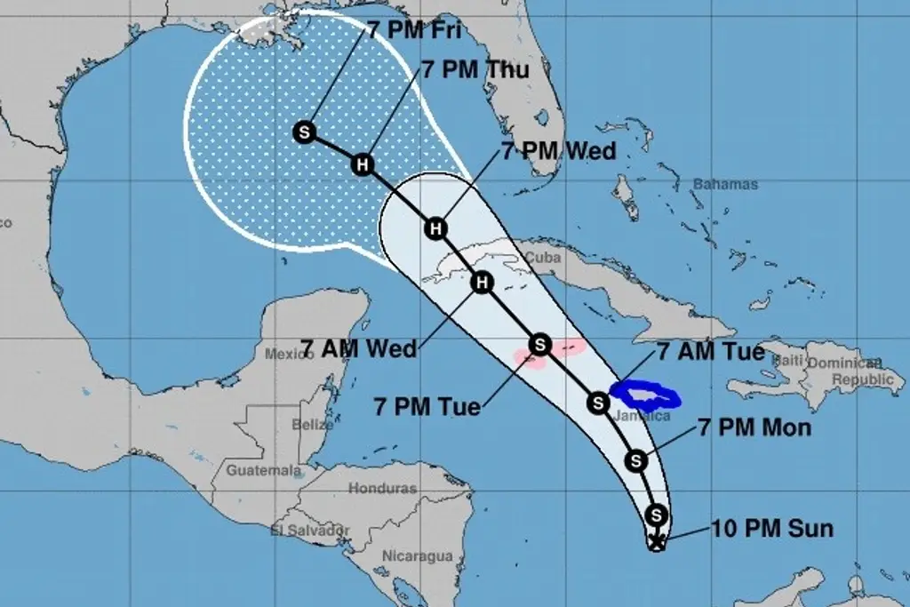 Imagen Prevén la formación de ciclón tropical en el mar Caribe este lunes