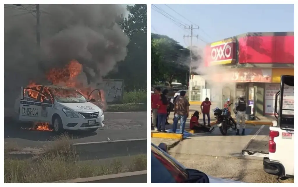 Imagen Se registran ataques a negocios y quema de autos en Tabasco (+Video)