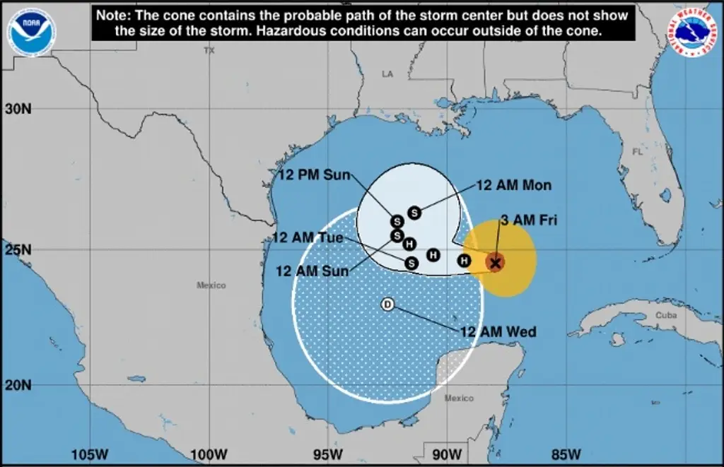 Imagen Cambia pronóstico del huracán Rafael, esto se espera para Veracruz