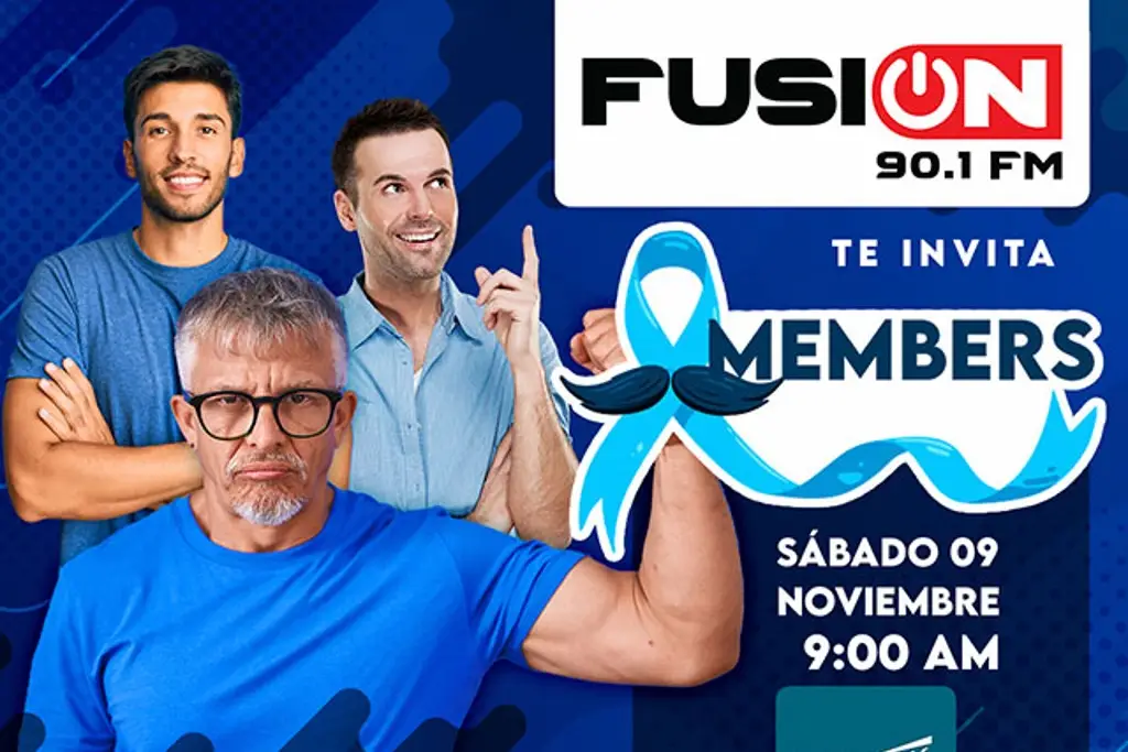 Imagen  FUSIÓN 90.1 FM te invita a MEMBERS, evento enfocado a salud masculina