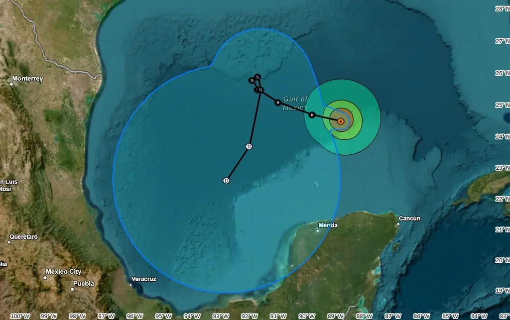 Imagen ¿El huracán Rafael representa una amenaza para Veracruz?, esto indica el último pronóstico