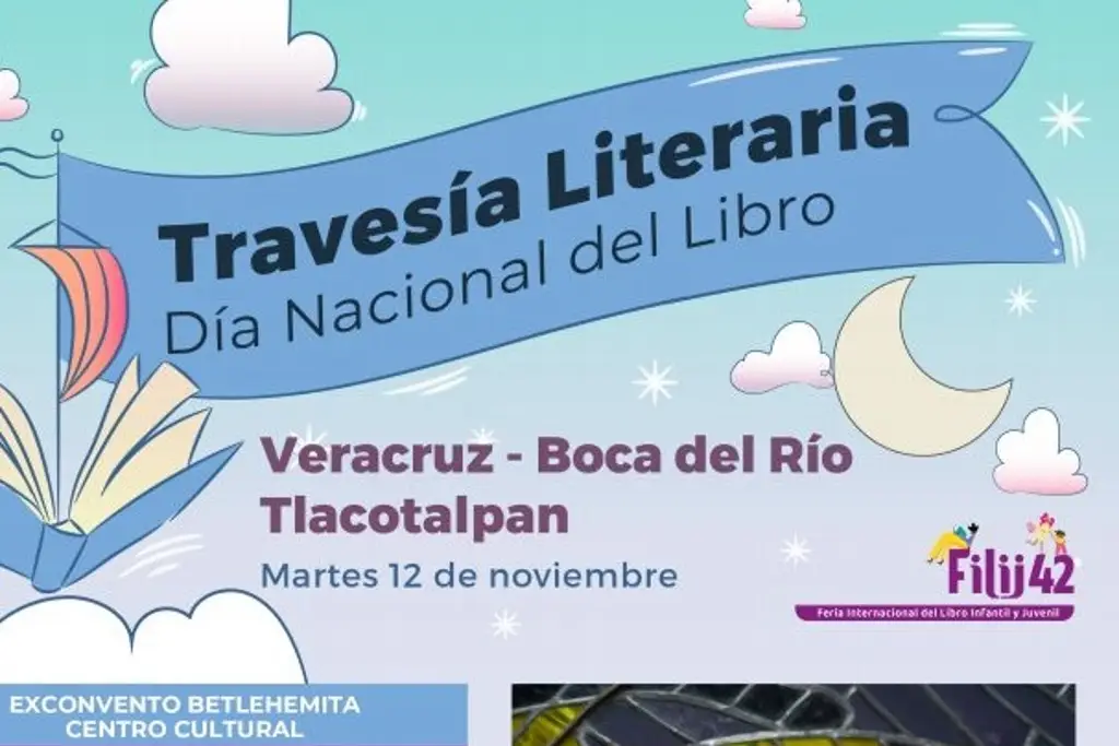 Imagen Invitan a la Travesía Literaria de Veracruz, Boca del Río y Tlacotalpan con motivo del Día Nacional del Libro