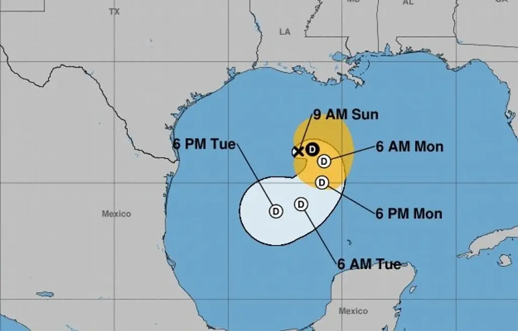 Imagen Rafael se degrada a ciclón pos-tropical en el Golfo de México