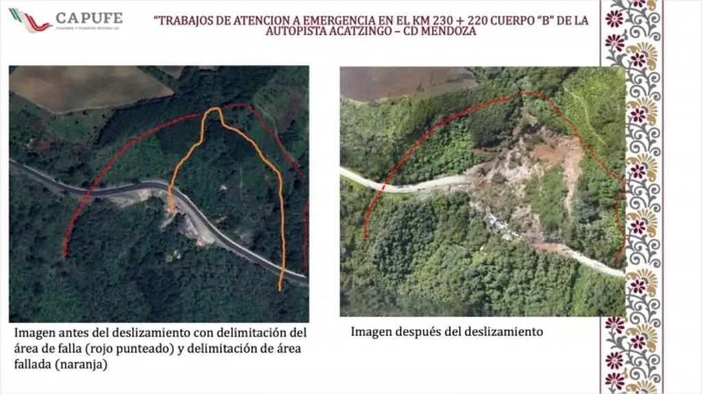 Imagen Habilitarán carril provisional ante deslave en la autopista Orizaba-Puebla