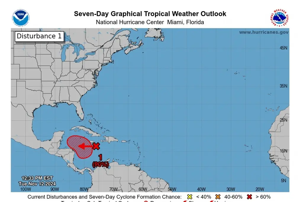 Imagen Disturbio en el Caribe podría convertirse en depresión tropical; ¿Cuándo?