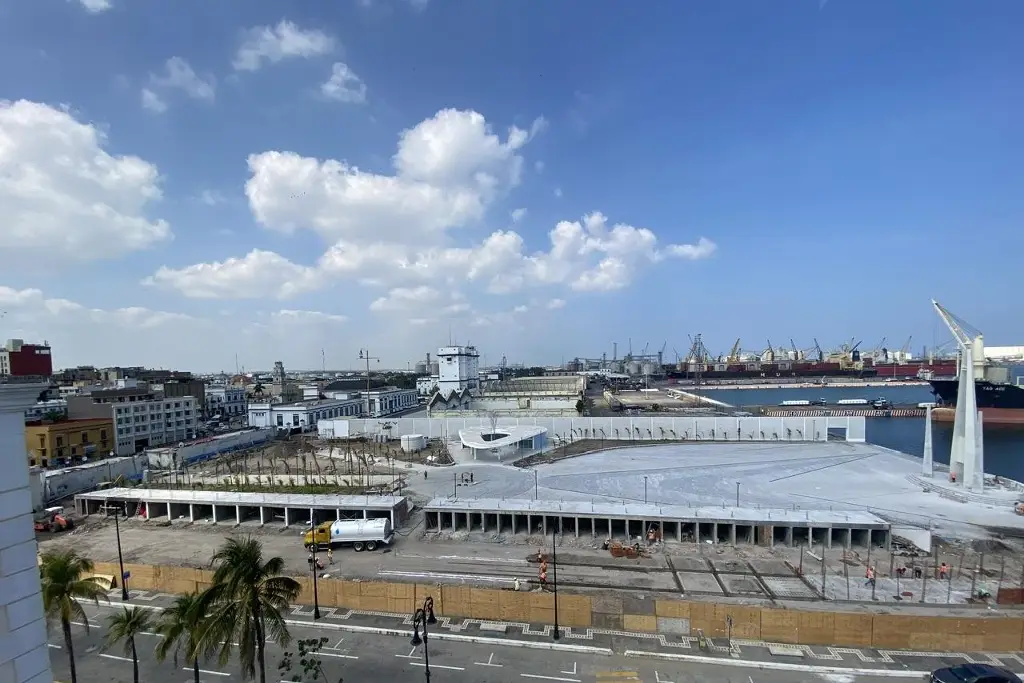 Imagen Este es el avance en la construcción de la nueva Plaza en el Malecón de Veracruz (+Fotos)