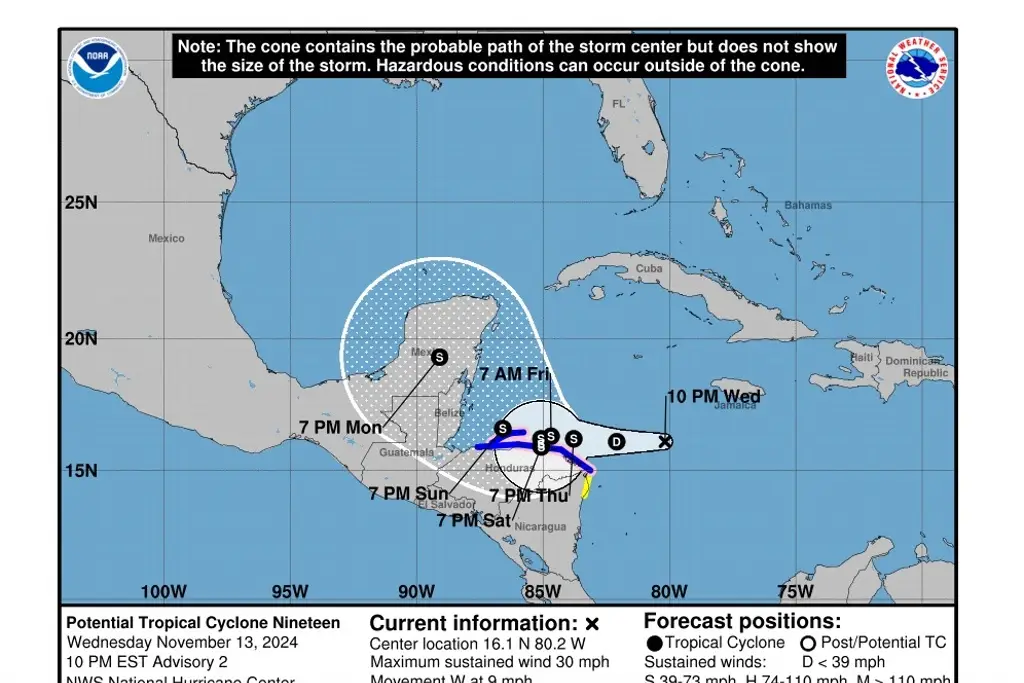 Imagen Disturbio provocaría lluvias a inundaciones en Honduras