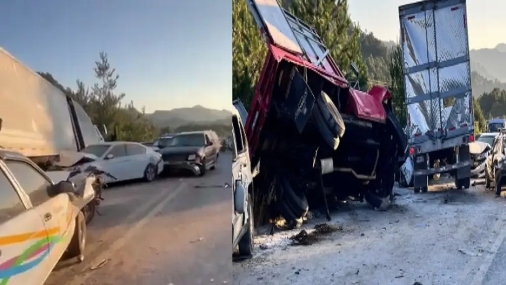 Imagen Embiste tráiler a 24 autos; hay un muerto y 14 lesionados