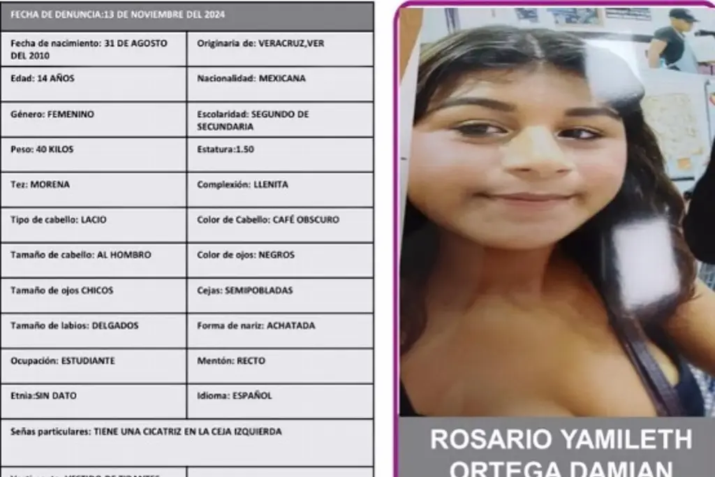 Imagen Buscan a adolescente de 14 años desaparecida en Veracruz