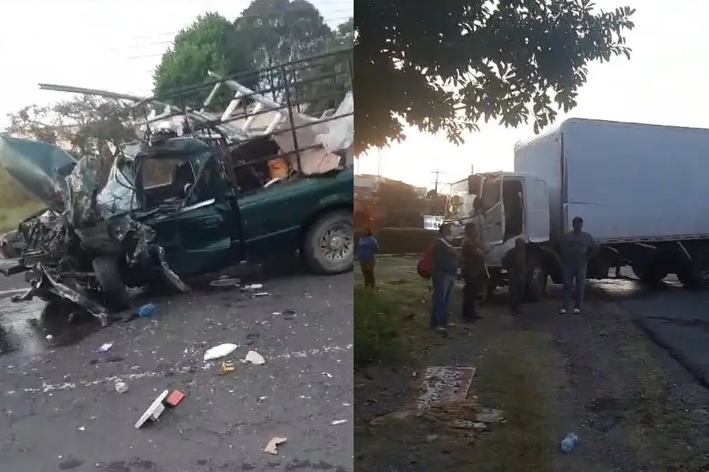 Imagen Aparatoso choque en carretera Paso del Toro – Alvarado (+Video)