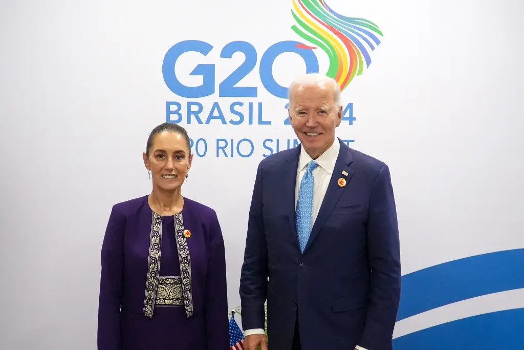 Imagen Sheinbaum se reúne con Joe Biden en Cumbre del G20; hablan de migración y seguridad