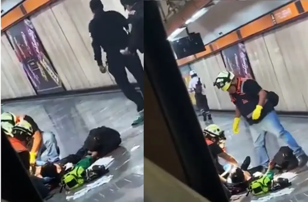 Imagen Hombre apuñala a 4 personas y se arroja a las vías del Metro de la CDMX 