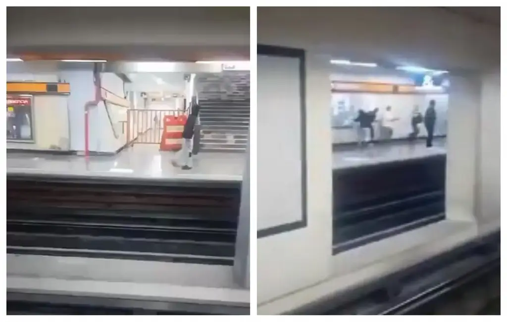 Imagen Filtran video de ataque que dejó 4 personas apuñaladas en Metro de la CDMX