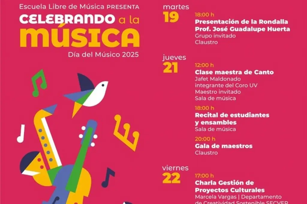 Imagen Presentan actividades para celebrar a la Música en Veracruz 