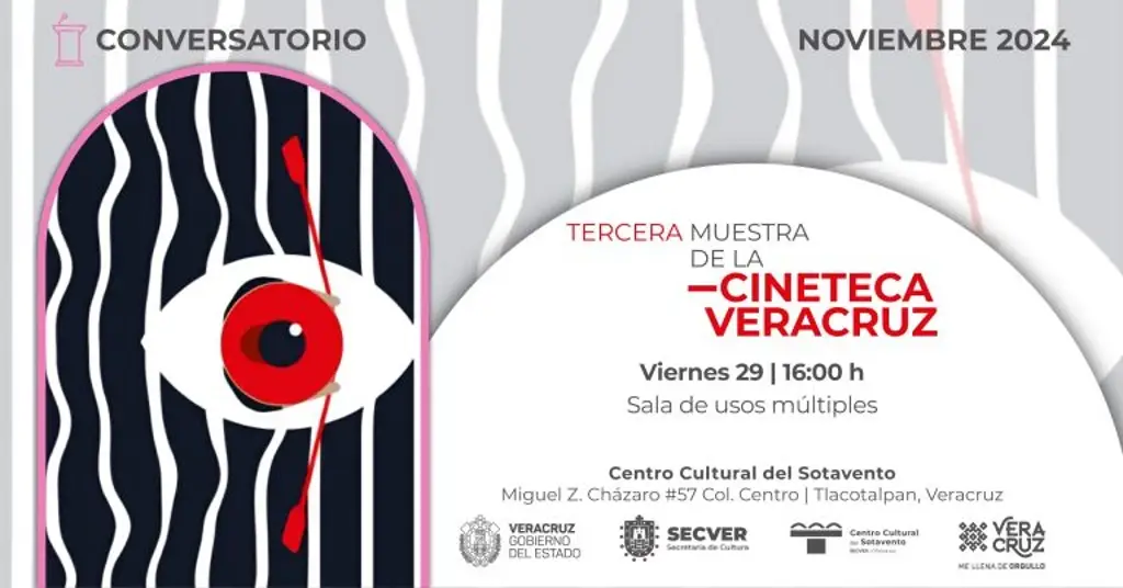 Imagen Invitan al conversatorio de la Tercera Muestra de la Cineteca Veracruz 