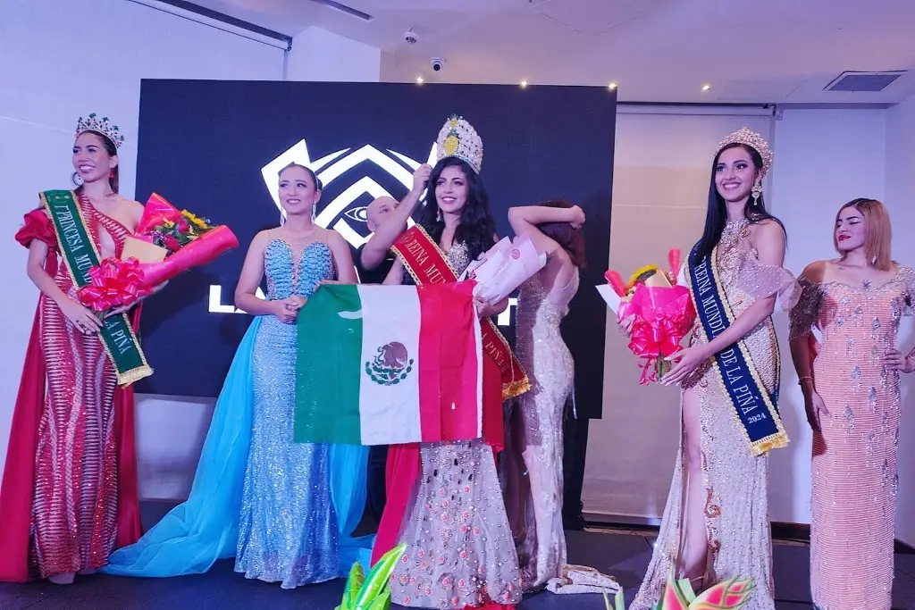 Imagen Veracruzana se corona en Colombia como Reina Mundial de la Piña 