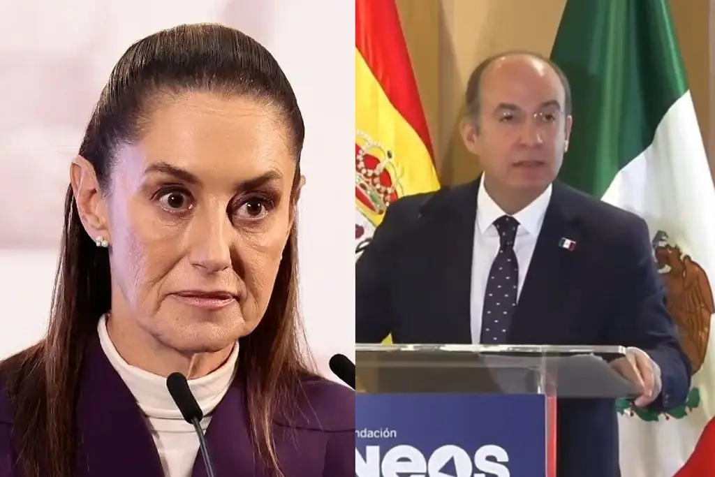 Imagen Calderón dice que no se puede construir un futuro anclados en el resentimiento; Sheinbaum responde