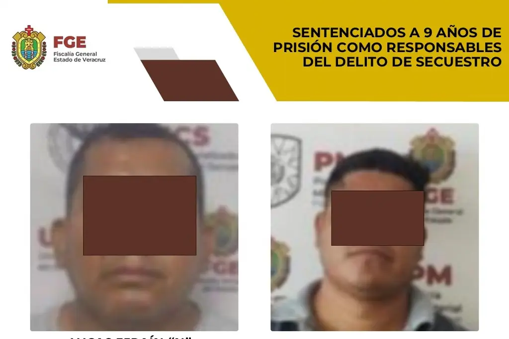 Imagen Los sentencian a 9 años de cárcel por secuestro; hechos ocurrieron en el 2014