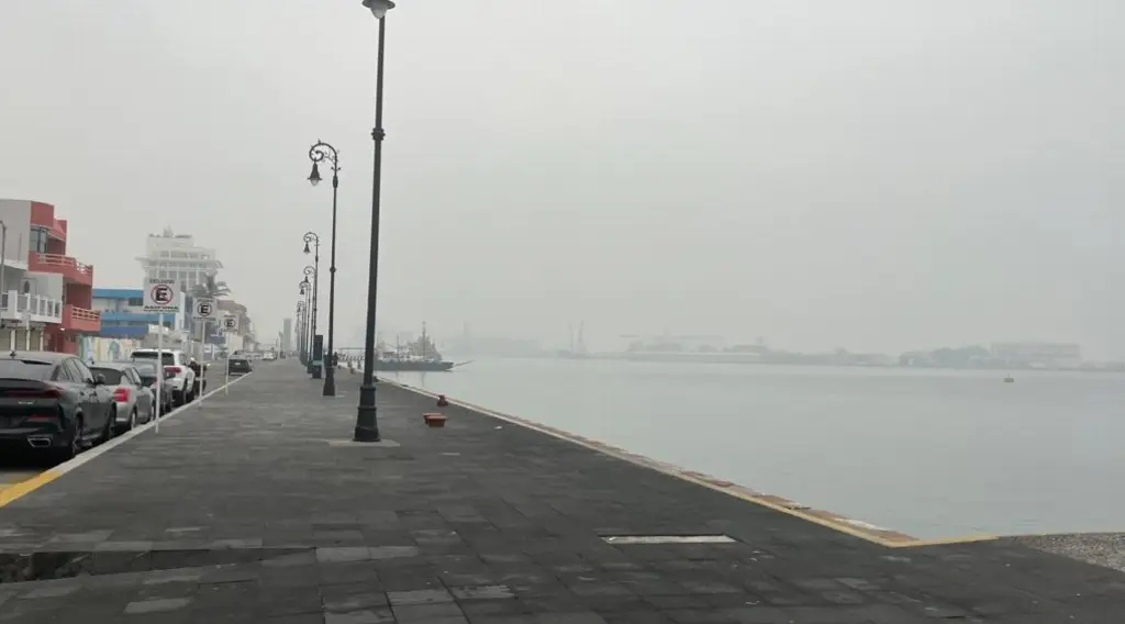 Imagen Ligera neblina este sábado en la bahía del puerto de Veracruz 