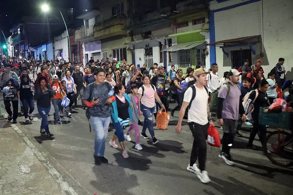 Imagen Primera caravana migrante del 2025 sale de Tapachula, Chiapas