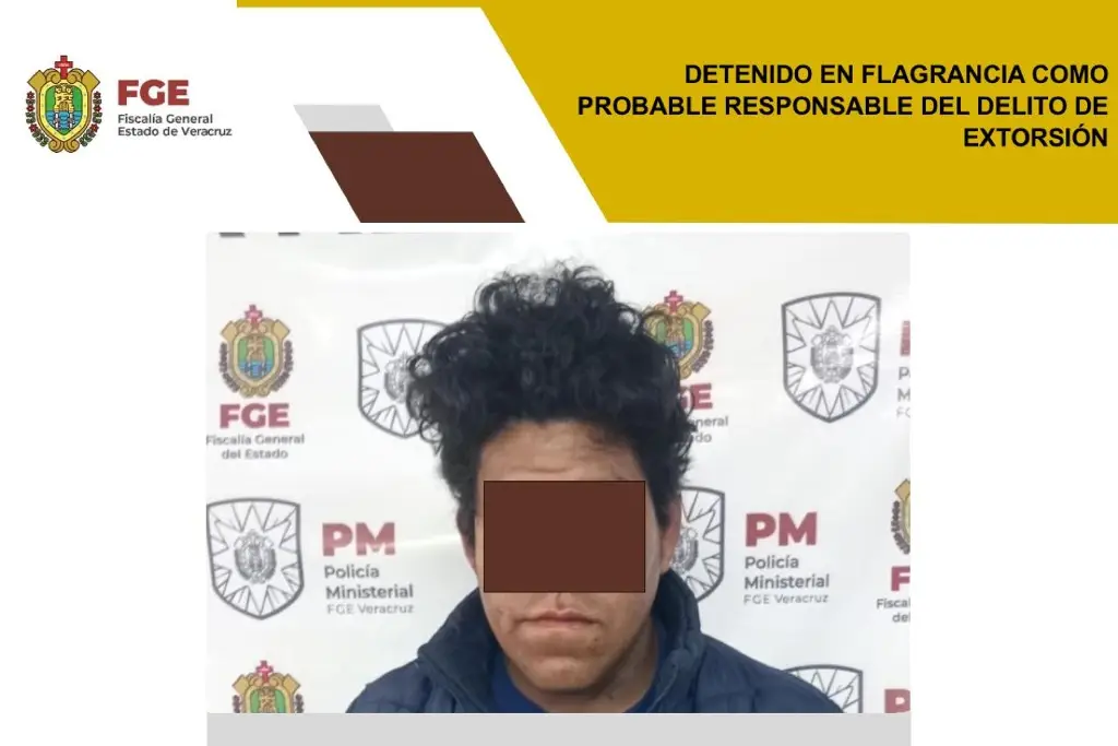 Imagen Detienen a hombre por el delito de extorsión en Perote, Veracruz 