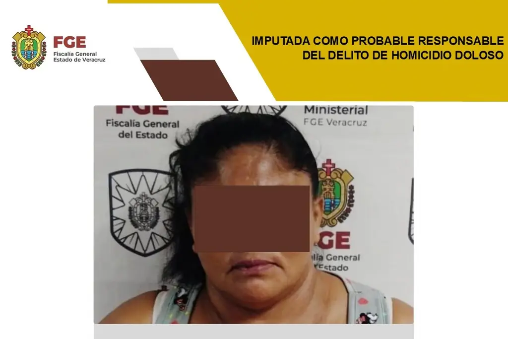 Imagen La imputan por el delito de homicidio doloso al sur de Veracruz 