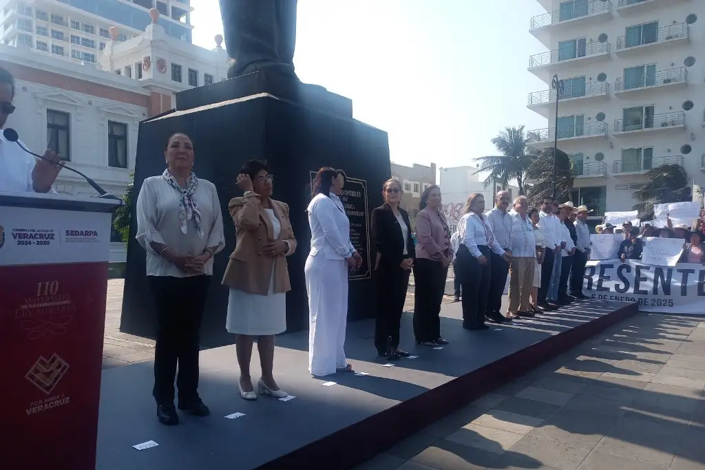 Imagen Rocío Nahle conmemora 110 aniversario de la ley agraria en Veracruz