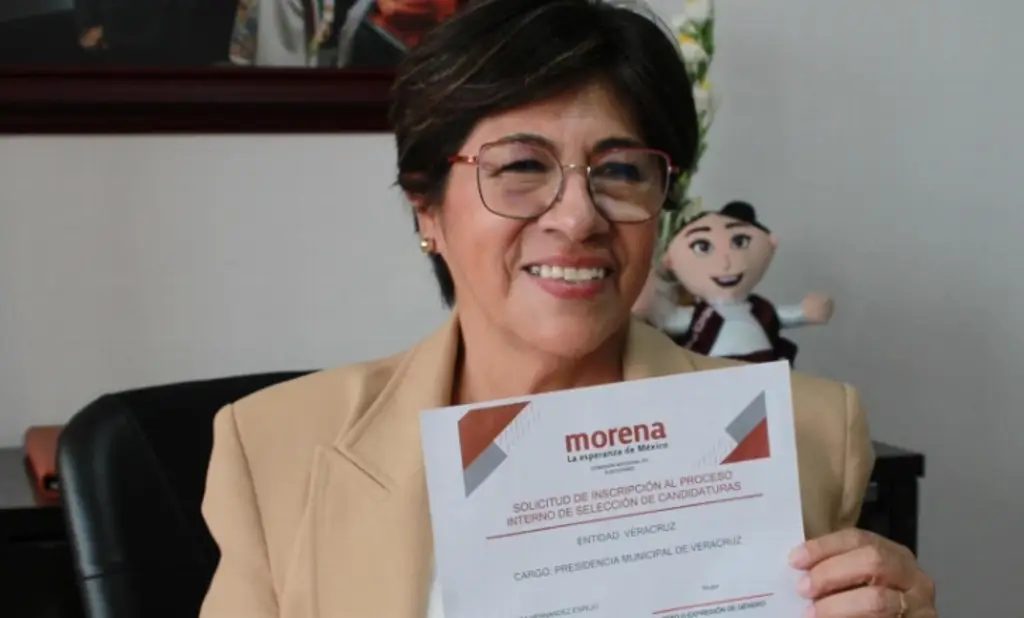 Imagen Rosa María Hernández buscará la candidatura de Morena a la alcaldía de Veracruz