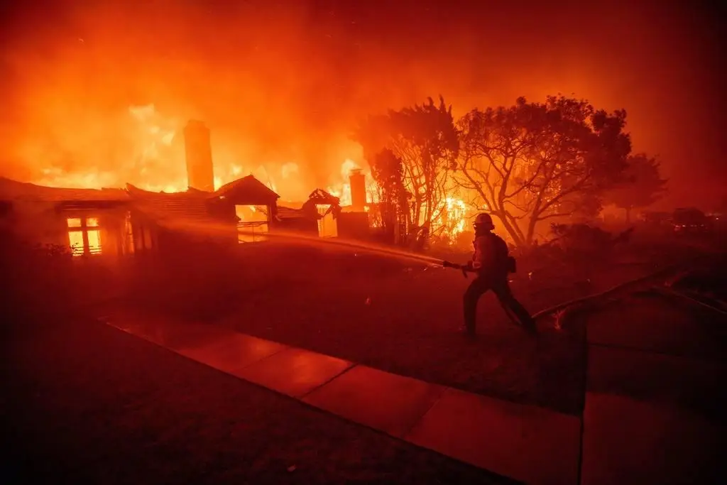 Imagen Residencia de Kamala Harris en Los Ángeles, evacuada por incendio (+Video)