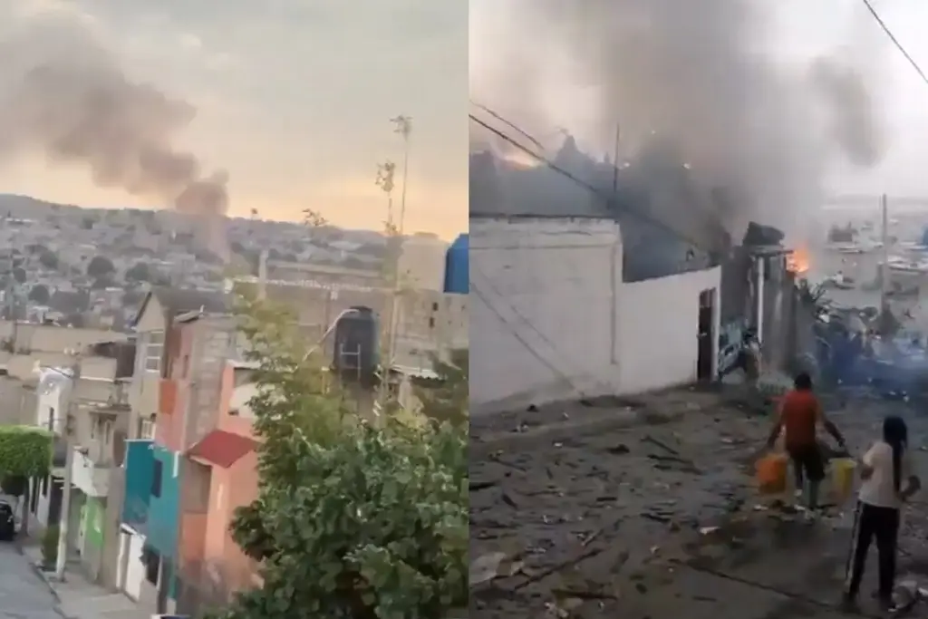 Imagen Explosión de un polvorín en Chimalhuacán, Edomex; reportan varios lesionados