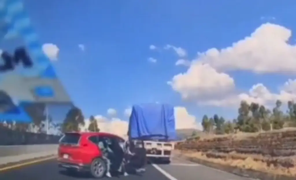 Imagen Familia logra huir de intento de asalto en autopista (+Video)