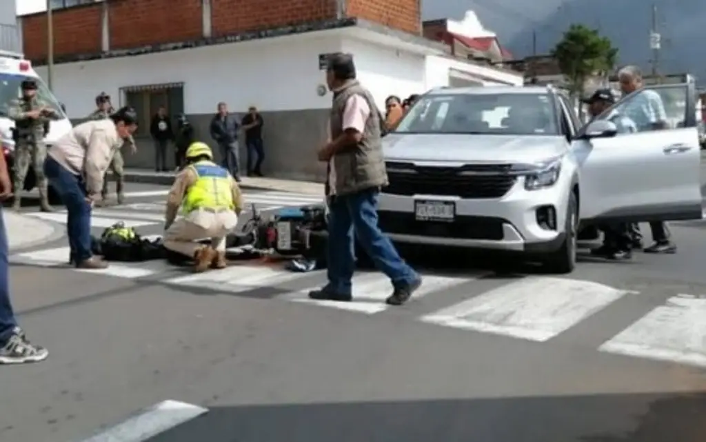 Imagen Se registran 2 accidentes en el centro de Orizaba, Veracruz; hay 2 lesionados 