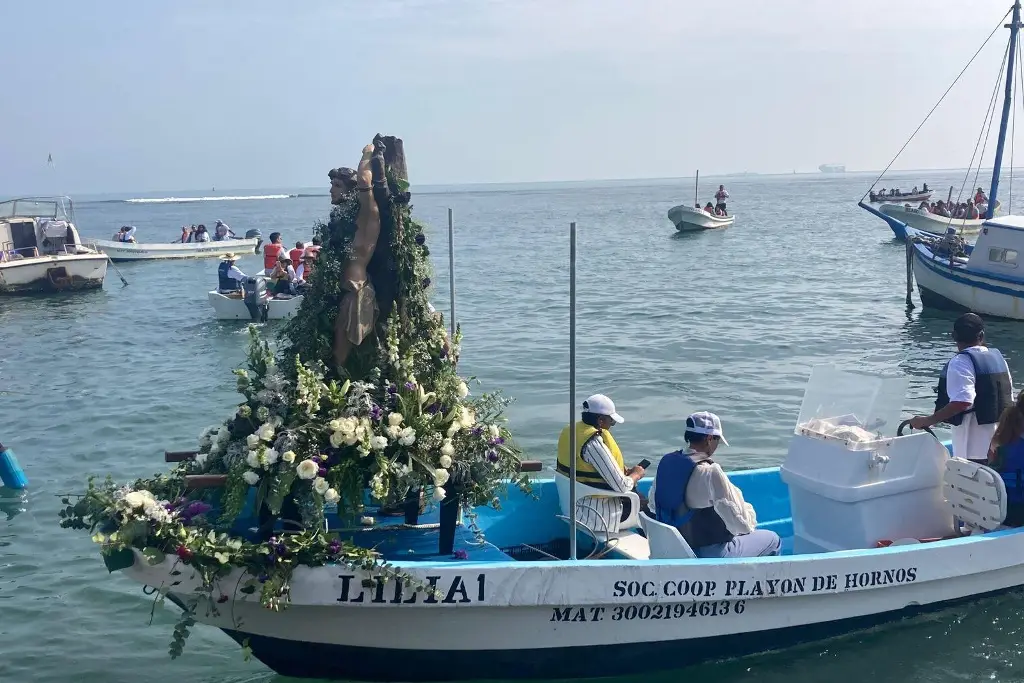 Imagen Así se vivió recorrido náutico de San Sebastián, patrono de Veracruz