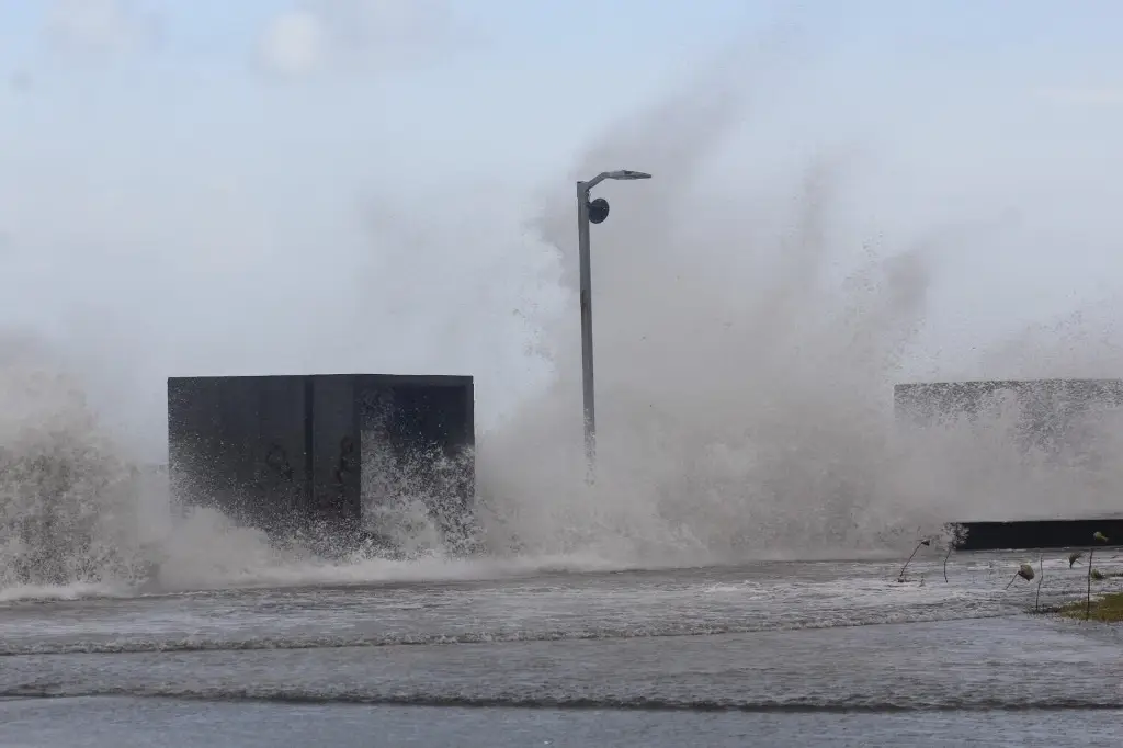 Imagen Se intensifica viento del Norte en Veracruz; esta ha sido la racha máxima