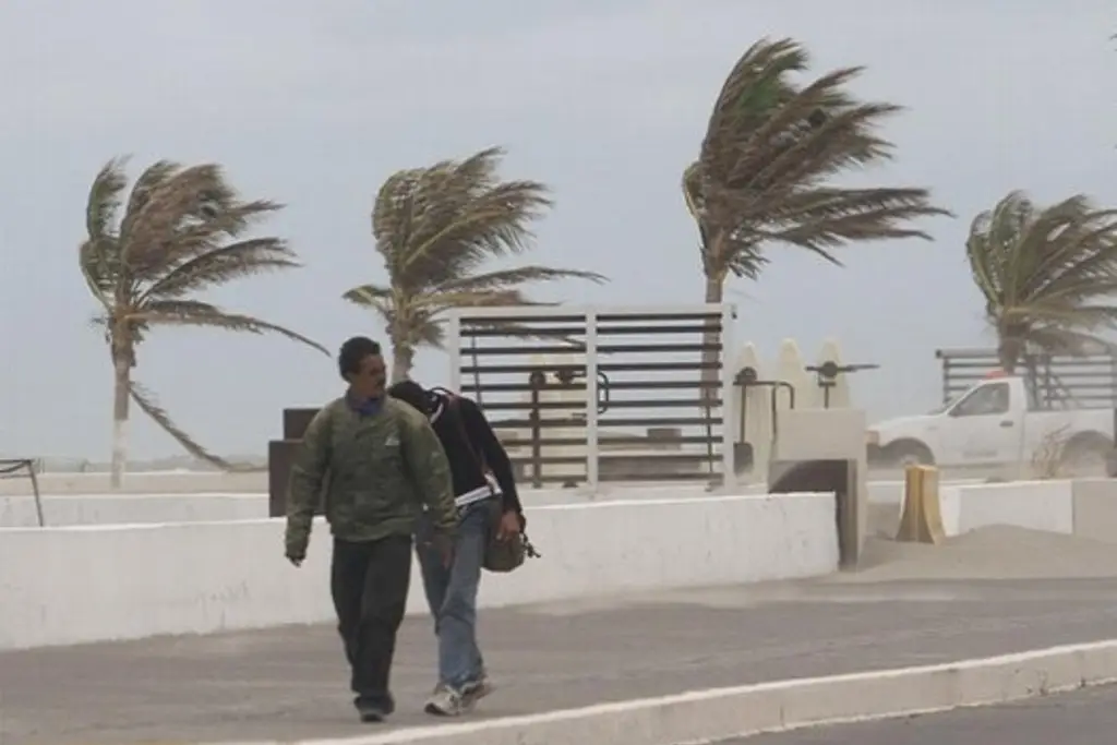 Imagen ¿A qué hora se prevén rachas de hasta 120 km/h por evento de Norte este martes en Veracruz?