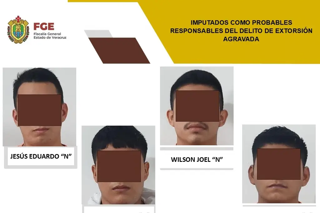 Imagen Detienen a 4 hombres por presunta extorsión agravada contra panadería al norte de Veracruz