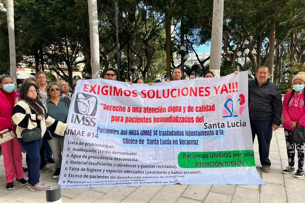 Imagen Pacientes de hemodiálisis del IMSS, piden que los atiendan en la clínica de Cuauhtémoc