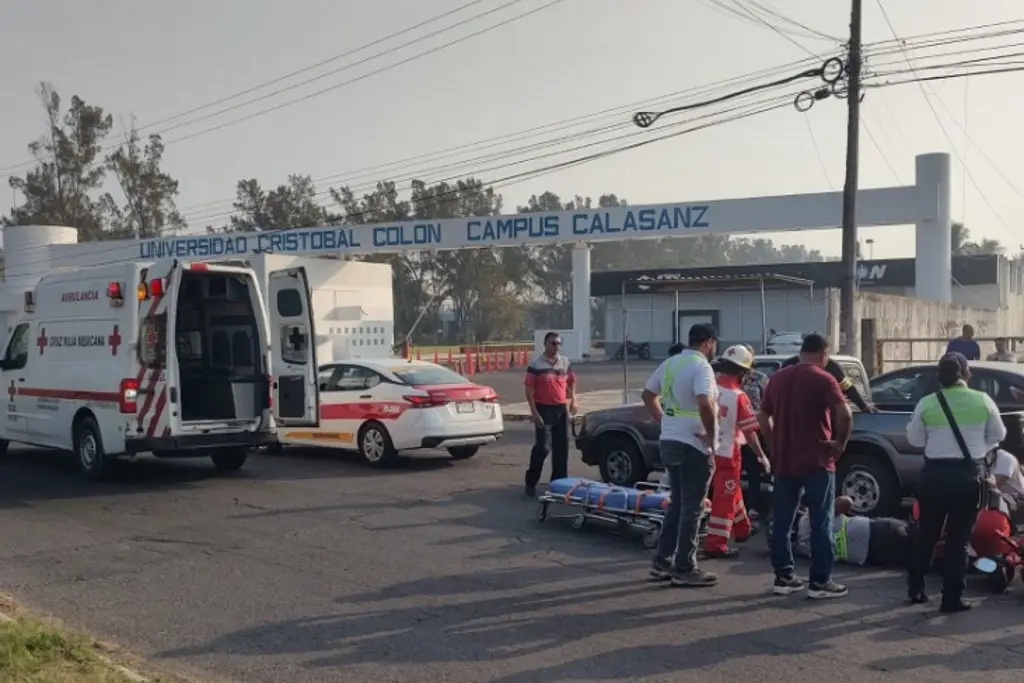 Imagen Motociclista accidentado en la Veracruz-Tejar