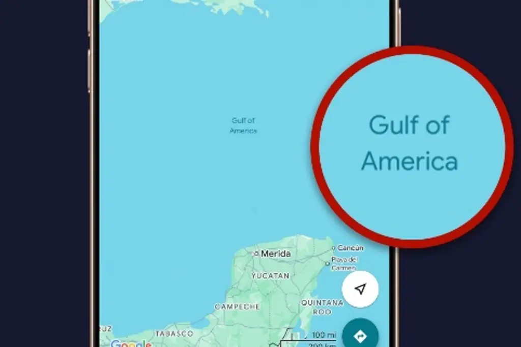 Imagen Golfo de México ya se llama Golfo de América en Google Maps para EU