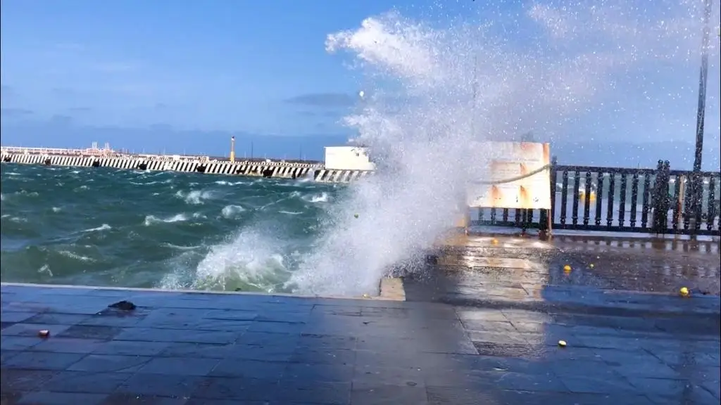 Imagen A esta hora del domingo pronostican rachas superiores a 90 km/h en Veracruz-Boca del Río