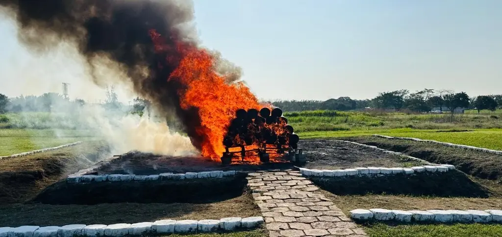 Imagen Queman droga asegurada en Recinto Portuario de Veracruz