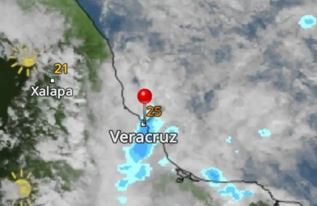 Imagen Cae llovizna en Veracruz, en San Valentín