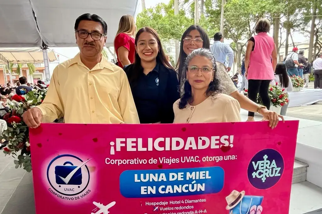 Imagen Ellos son los ganadores de la luna de miel a Cancún en las bodas colectivas de Veracruz