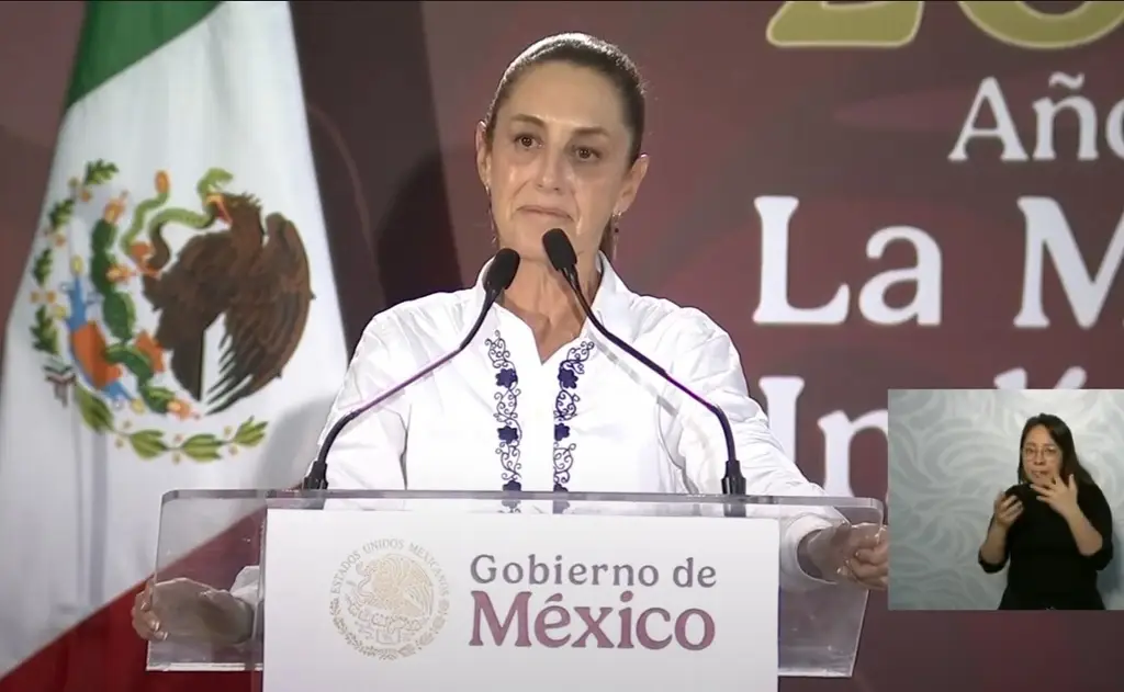 Imagen México no está en venta, la patria no se vende y la soberanía no se negocia: Sheinbaum desde Veracruz