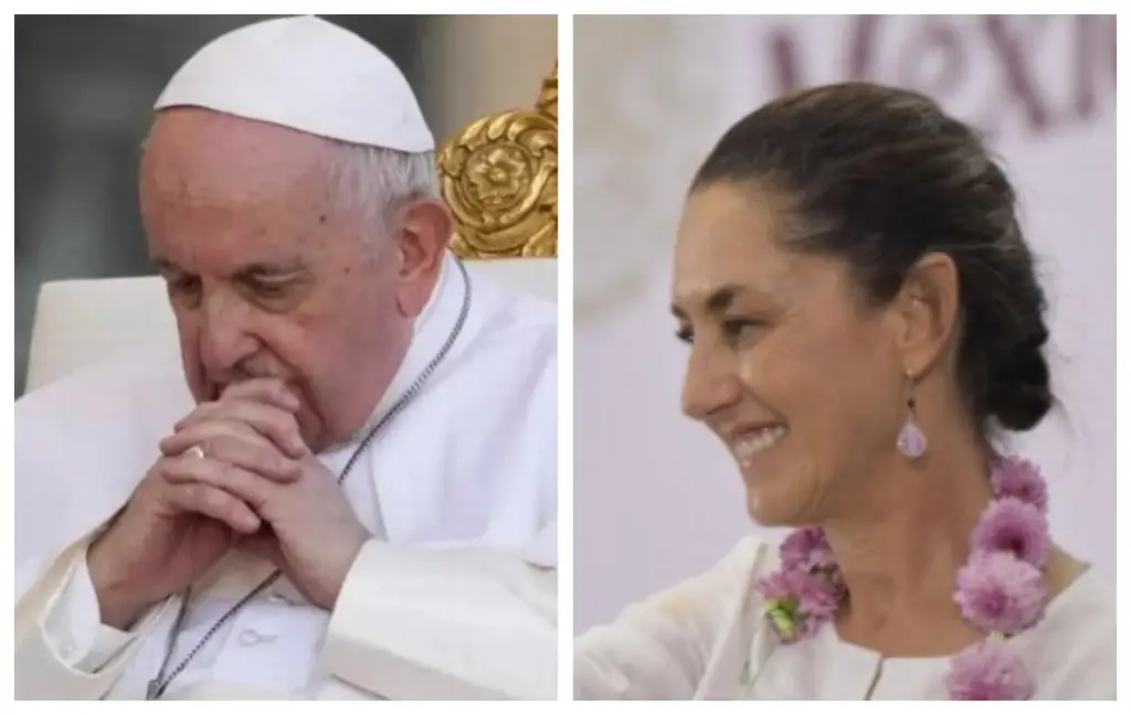 Imagen Claudia Sheinbaum desea salud al papa Francisco