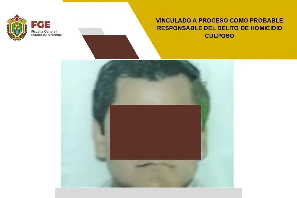 Imagen Lo vinculan a proceso por el delito de homicidio culposo 